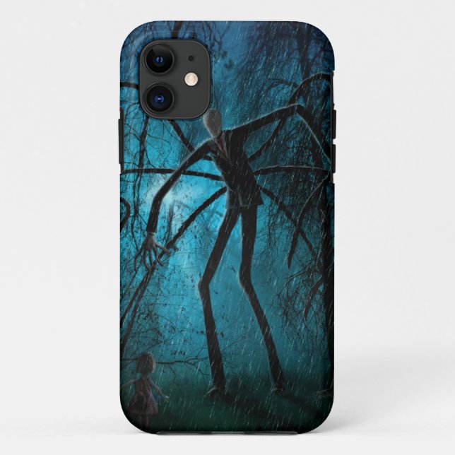 Slender Man and the Lost Soul Case-Mate iPhone Case (Back)