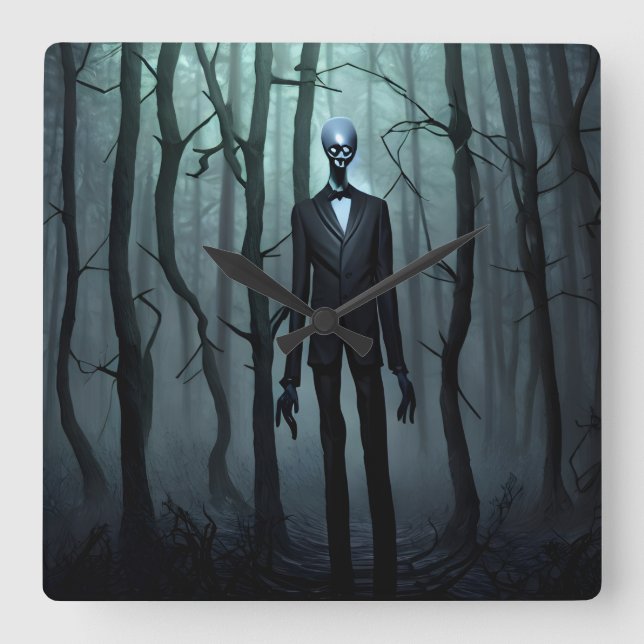Slender Man wall clock (Front)