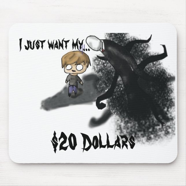 Slenderman Pewdiepie Mousepad (Front)