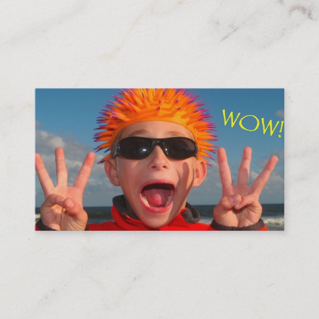 SLG " WOW!"  Business Card (Front)