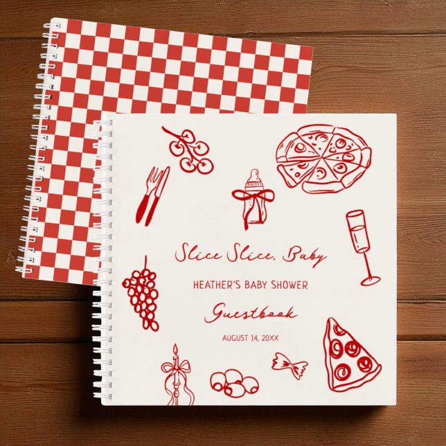 Slice Baby Pizza Baby shower Livre d'or (Créateur téléchargé)