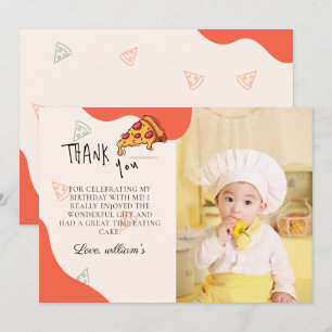 Slice Baby Slice Pizza Time Baby Thank You Card