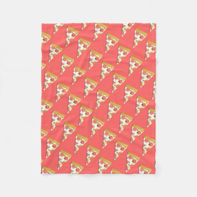 Slice O Pizza Fleece Blanket (Front)