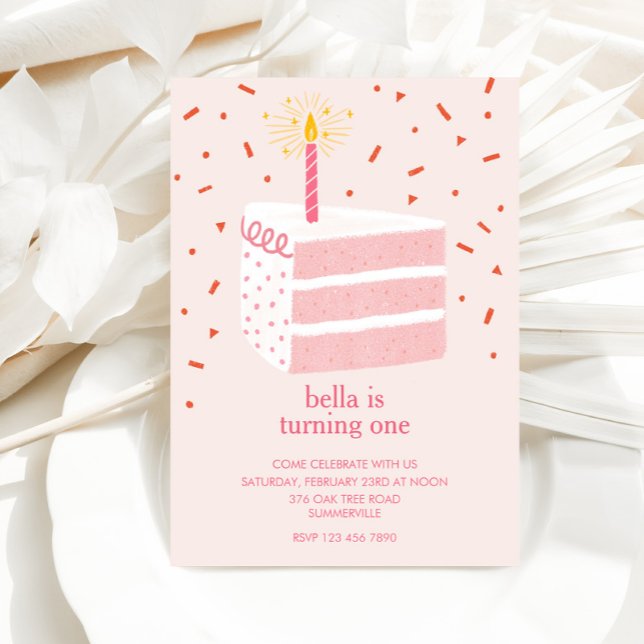 Slice of Birthday Cake Invitation (Creator Uploaded)