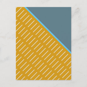 Slice of Blue-Grey Abstract Design Postcard