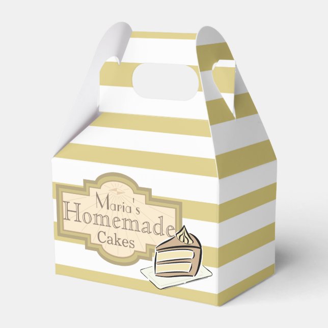 Slice of Cake Favor Box (Front Side)