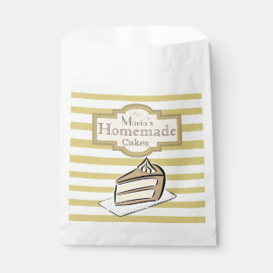 Slice of Cake Personalised Favour Bag