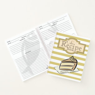 Slice of Cake Recipe Notebook