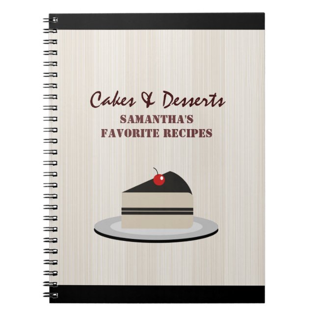 Slice of Cake - Recipes Notebook (Front)