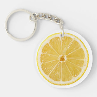 Slice Of Fresh Lemon Keychain