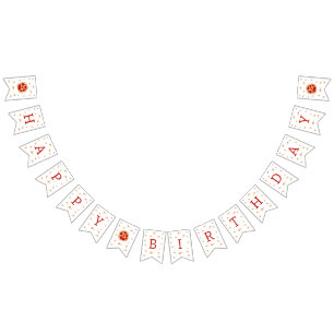 Slice Of Fun 1st Birthday  Bunting Flags