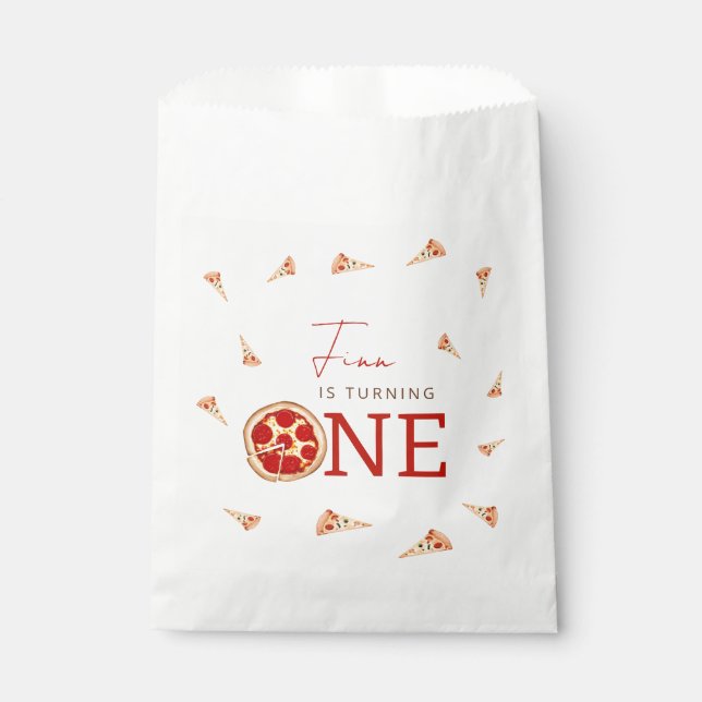 Slice Of Fun 1st Birthday  Favour Bag (Front)
