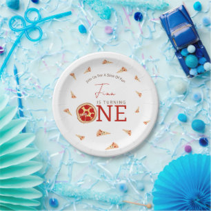 Slice Of Fun 1st Birthday Paper Plate