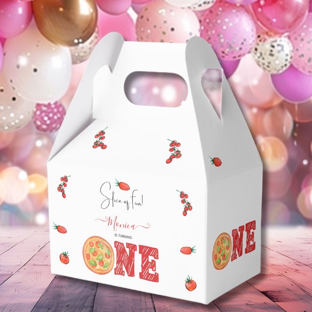 Slice of fun, first birthday favor box (Creator Uploaded)