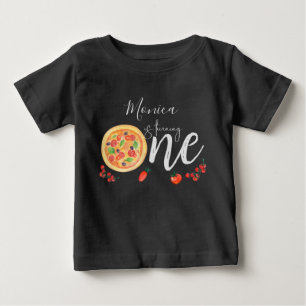 Slice of fun, first pizza birthday baby T-Shirt