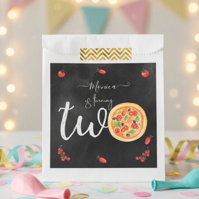 Slice of fun, second birthday favour bag (Creator Uploaded)