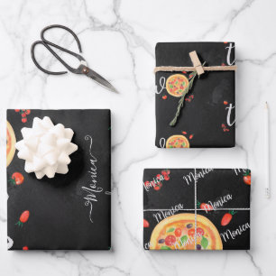 Slice of fun, second birthday wrapping paper sheet