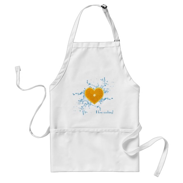 Slice of Heart-Shaped Orange Standard Apron (Front)