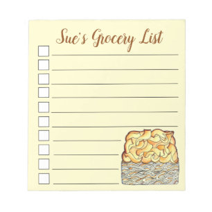 Slice of Kugel Jewish Egg Noodle Casserole Notepad