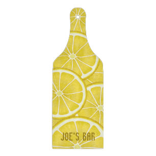 Slice of Lemon Glass Cutting Board
