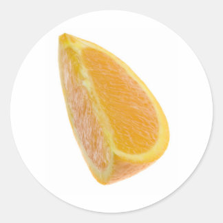 Slice of orange classic round sticker