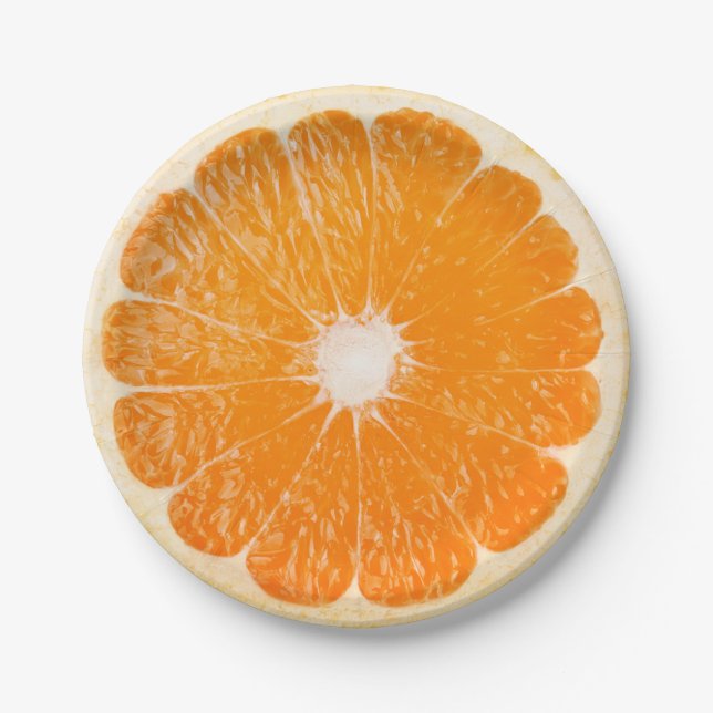 Slice of orange paper plate (Front)