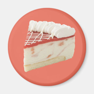 Slice of Strawberry Cheesecake Magnet