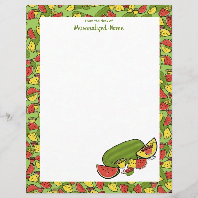 Slice of Sunshine Framed R & Y Unlined Paper Sheet (Front)
