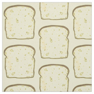 Slice of White Sandwich Bread Toast Bakery Food Fabric
