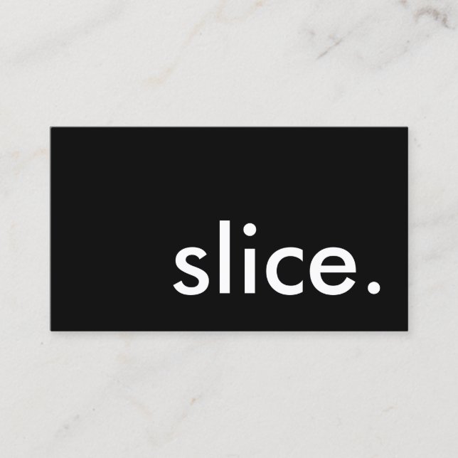 slice. pizza discount card (Front)