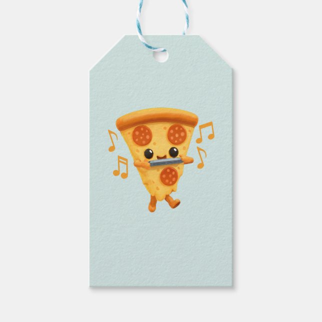 Slice Playing a Harmonica Gift Tags (Front)