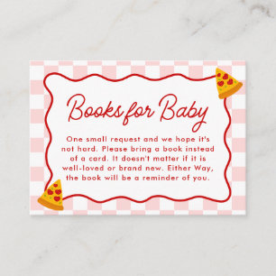 Slice Slice Baby Pizza Baby Shower Books for Baby Enclosure Card