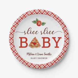 Slice Slice Baby Pizza Baby Shower Paper Plate
