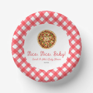 Slice, Slice, Baby! Pizza Baby Shower Paper Plate