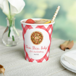 Slice, Slice, Baby! Pizza Birthday Party Paper Cups