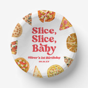 Slice, Slice, Baby! Pizza Birthday Party Paper Plate