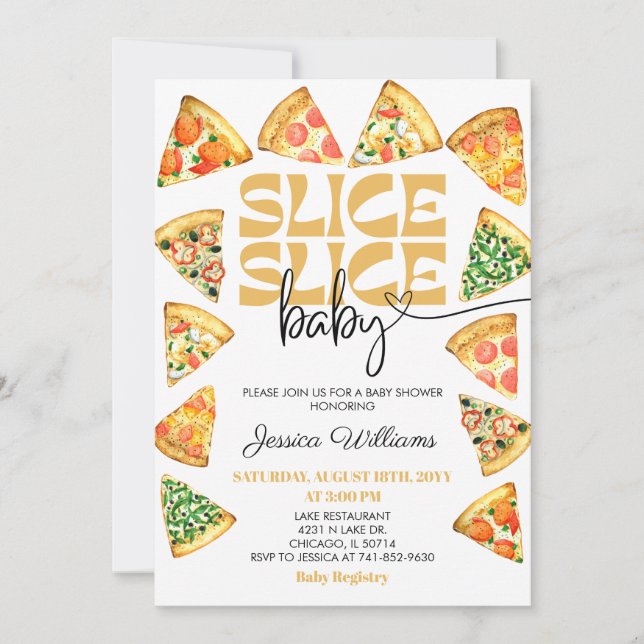 Slice Slice Baby Shower Invitation (Front)