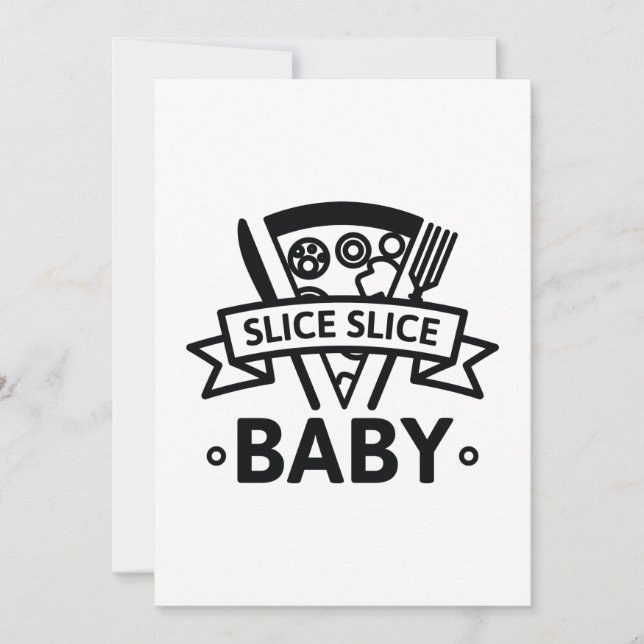 Slice Slice Baby Thank You Card (Front)