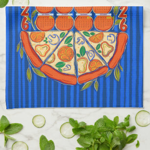 Slice up your schedule for 2026 calendar kitchen towel