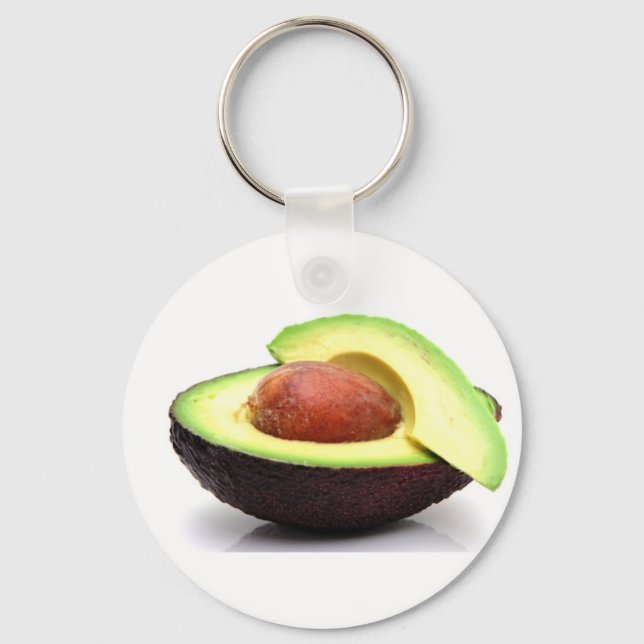Sliced Avocado Keychain (Front)