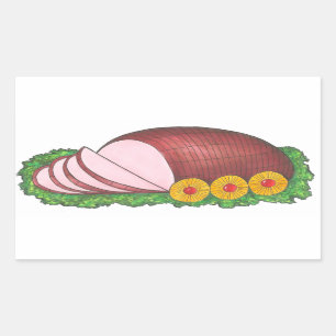 Sliced Ham Holiday Christmas Easter Dinner Sticker