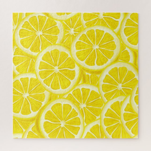 Sliced Lemons Design Jigsaw Puzzle (Vertical)