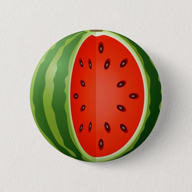 SLICED WATERMELON 2 INCH ROUND BUTTON (Front)