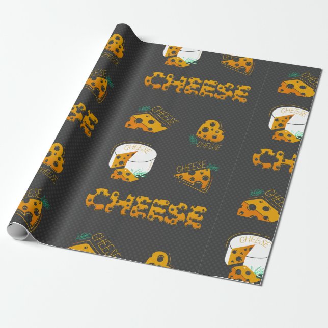 Slices Of Cheese Wrapping Paper (Unrolled)