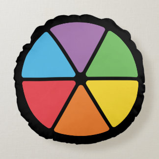 Slices of Knowledge Round Pillow