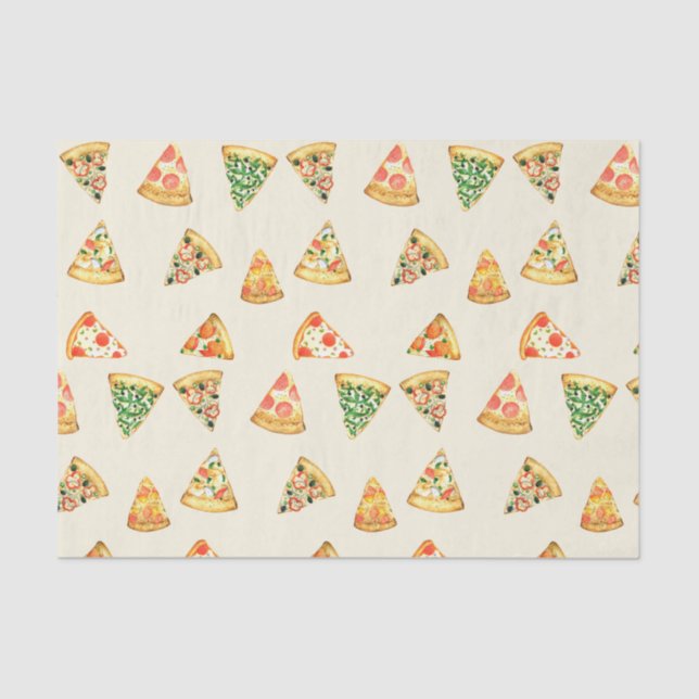 Slices of Pizza for Pizza Lovers  Tissue Paper (Front)