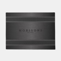 Slick Black Metallic geometric Design