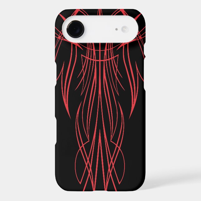 Slick Black Pinstriped Iphone6 Case (Back)