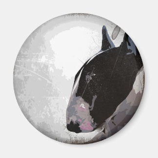 Slick urban English Bull Terrier  Fridge magnet