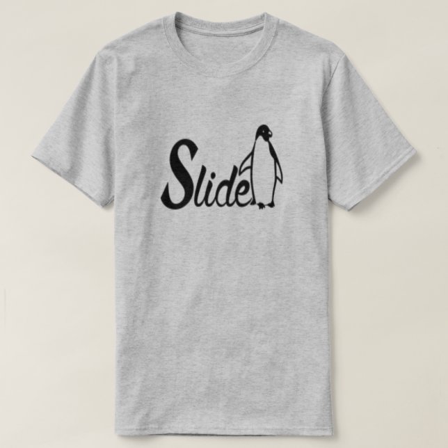 Slide Penguin Spirit Design animal T-shirt (Design devant)